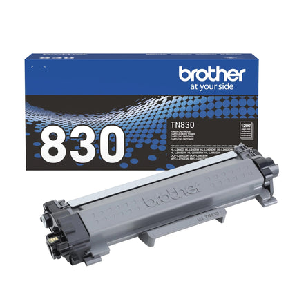 Genuine Brother 830 Black Standard Yield Printer Toner Cartridge, TN830BK