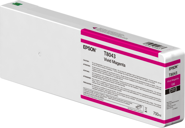 Original Epson (804) 700ml Vivid Magenta UltraChrome Ink Cartridge, T804300