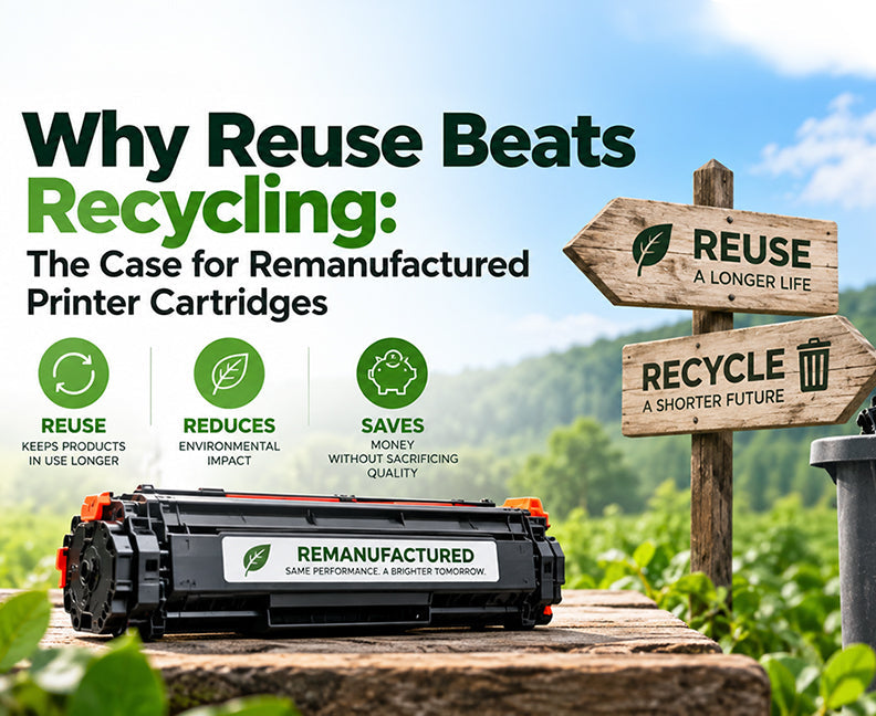 Why Reuse Beats Recycling: The Case for Remanufactured Printer Cartridges