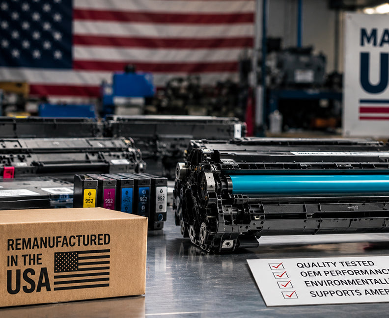 Why Buying American Remanufactured Printer Cartridges Matters More Than Ever