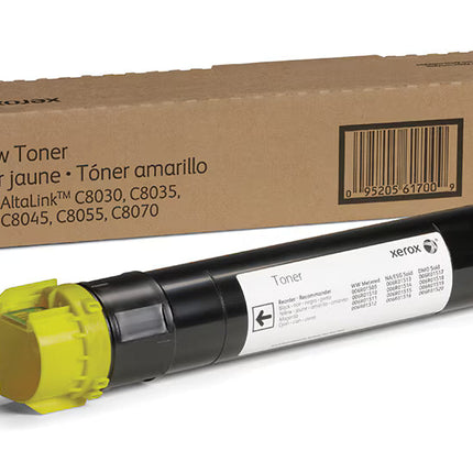 Original Xerox ATLALINK C8030, C8035 Standard Yield Yellow Toner Cartridge, 006R01700
