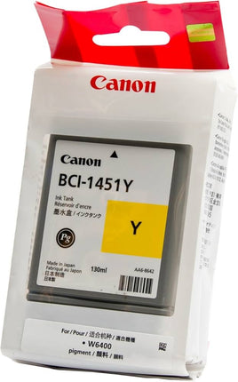 Original Canon BCI-1451 Standard Yield Yellow Ink Cartridge, 0173B001