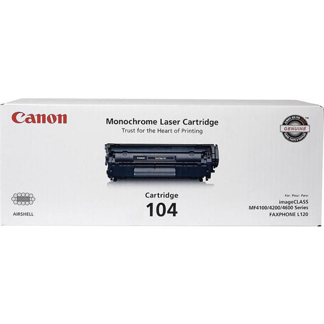 Canon 104 High Yield Black LaserJet Toner Cartridge, 0263B001