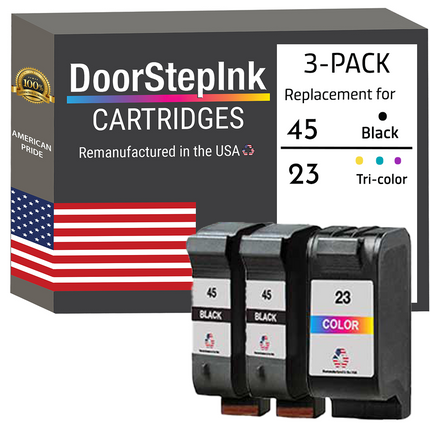 HP 45 2 Black / 23 1 Color 3-Pack Ink Cartridge
