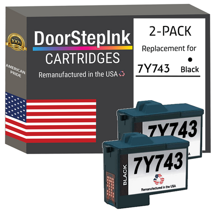 742 Computer Ink DoorStepInk Remanufactured in the USA Ink Cartridges for Dell Series 2