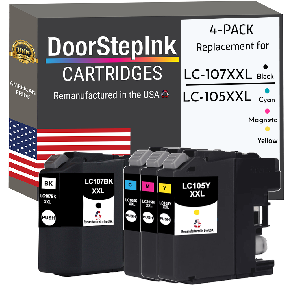 Remanufactured Yellow Super High-Yield Ink, Replacement for LC105Y, 1,200 Page-Yield