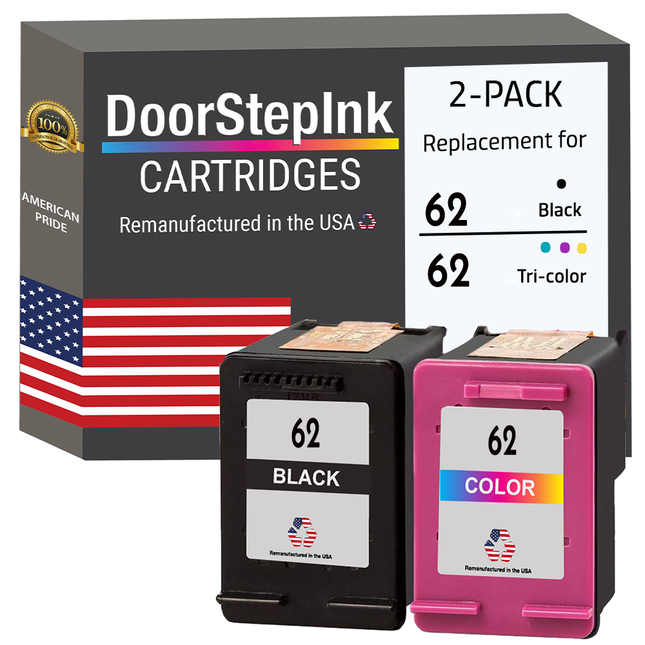 HP 62 Black / Color Combo Pack Ink Cartridges