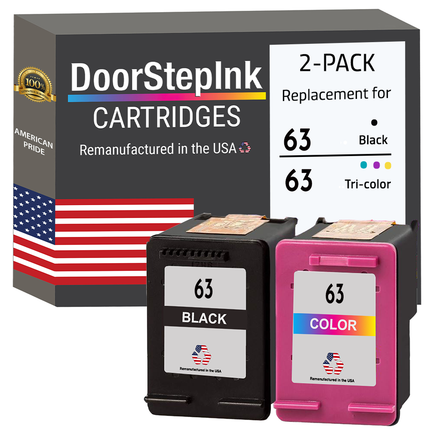HP 63 Black / Tri-Color Combo Pack Ink Cartridges