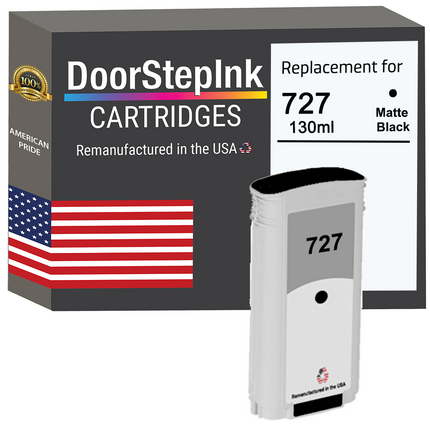 HP (B3P22A) 727 130ML Matte Black Ink Cartridges 