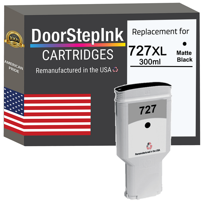 HP 727XL 300ML Matte Black (C1Q12A) Ink Cartridges 