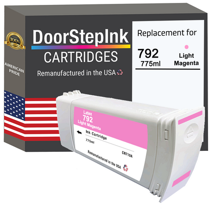 DoorStepInk Remanufactured in the USA Ink Cartridge for 792 775ML Light Magenta