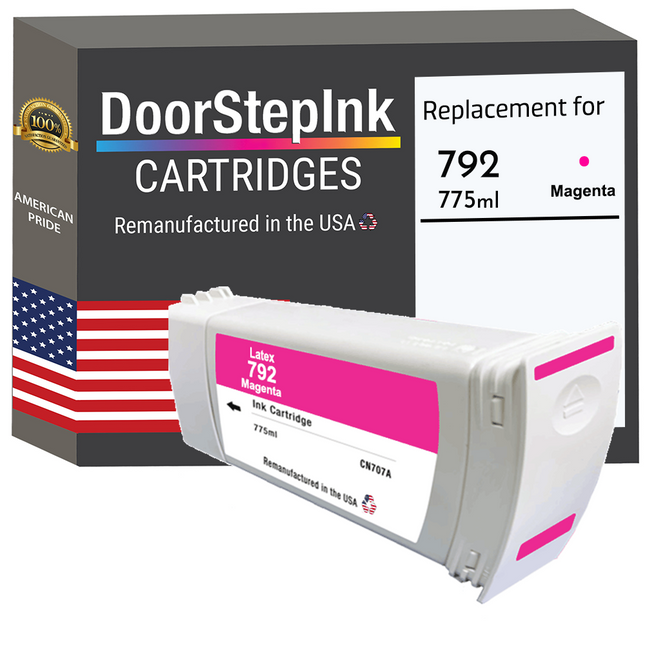 DoorStepInk Remanufactured in the USA Ink Cartridge for 792 775ML Magenta