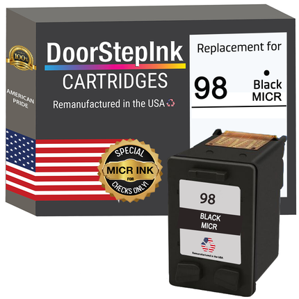 HP 98 (C9364WN) Black MICR Remanufactured in the USA Ink Cartridge