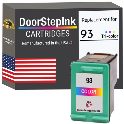 DoorStepInk Remanufactured in the USA Ink Cartridge for 93 Tri-Color