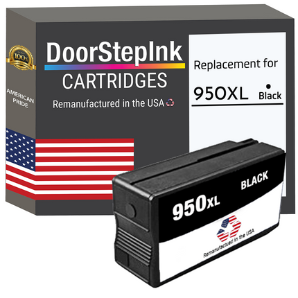 DoorStepInk Remanufactured in the USA Ink Cartridges for 951XL CN046AN 1 Cyan