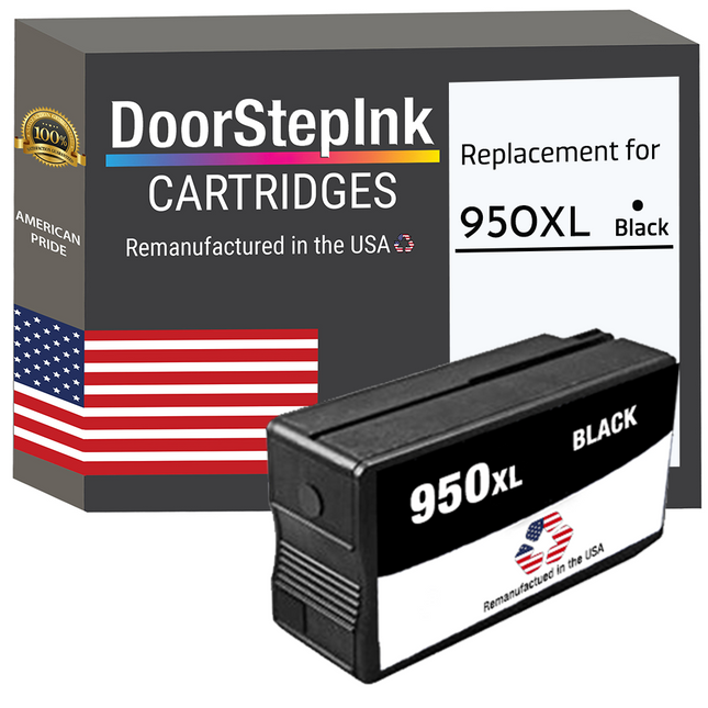 DoorStepInk Remanufactured in the USA Ink Cartridges for 951XL CN046AN 1 Cyan