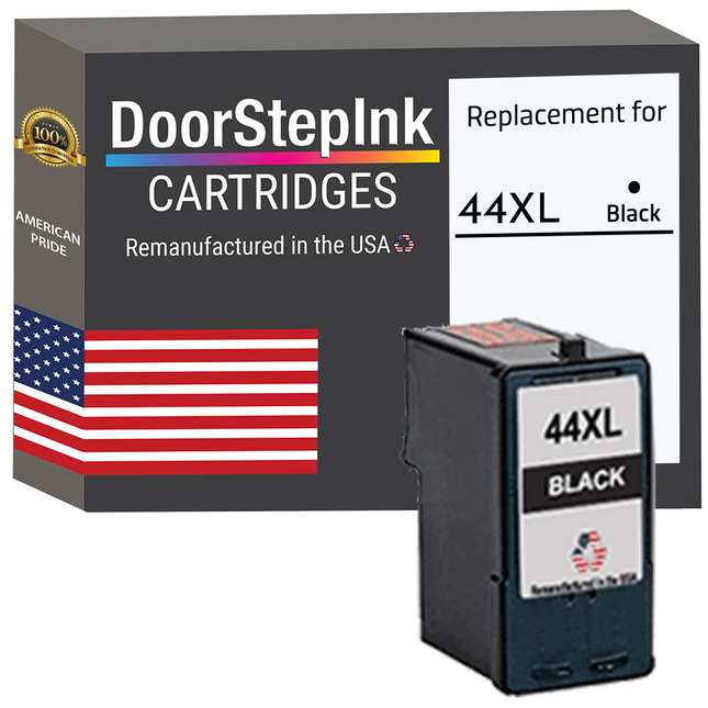 DoorStepInk Remanufactured in the USA Ink Cartridge for Lexmark #44XL Black