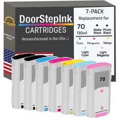 Remanufactured HP 70 130ML (7Pack)