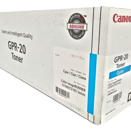 Genuine Canon GPR-20 Cyan Toner Cartridge, 1068B001