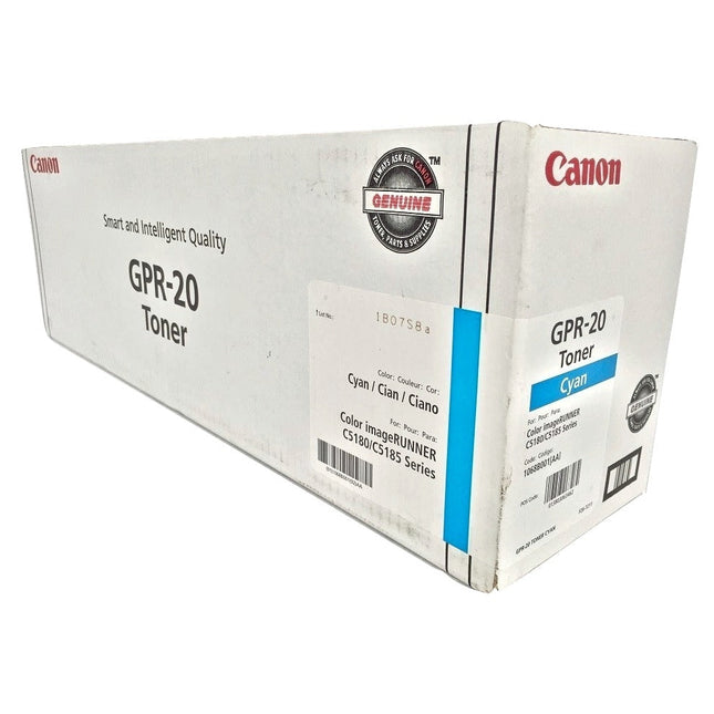 Genuine Canon GPR-20 Cyan Toner Cartridge, 1068B001