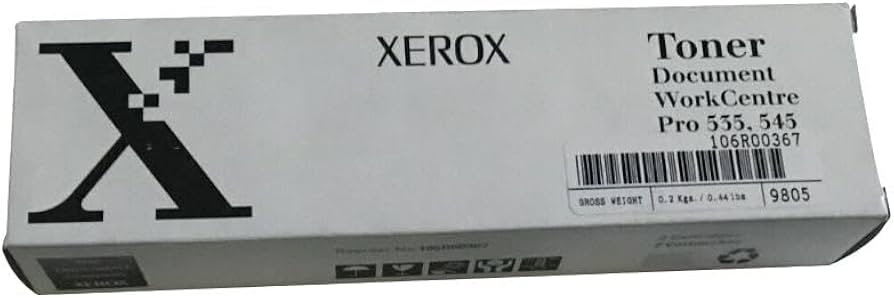 Original Xerox 106R00367 Standard Yield Black Toner Cartridge