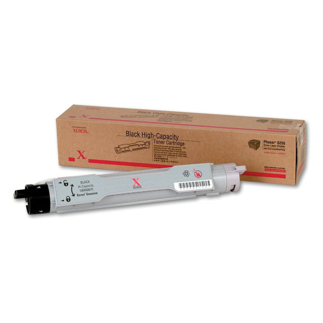 Genuine Xerox Phaser 6250 High-Yield Black Toner Cartridge, 106R00675