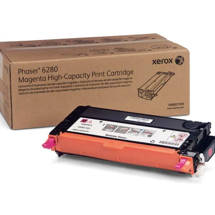 Orignal Xerox Phaser 6280 High Yield Magenta Toner Cartridge, 106R01393