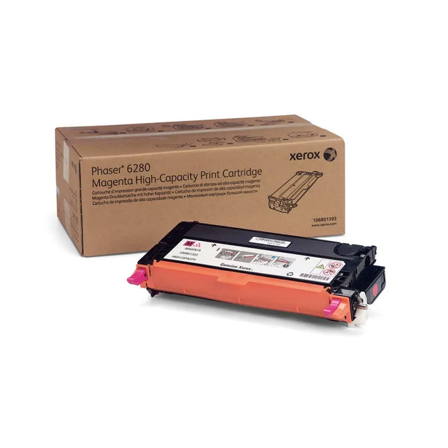 Orignal Xerox Phaser 6280 High Yield Magenta Toner Cartridge, 106R01393