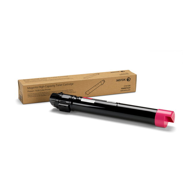 Xerox Phaser 7500 High Yield Magenta Toner Cartridge, 106R01437