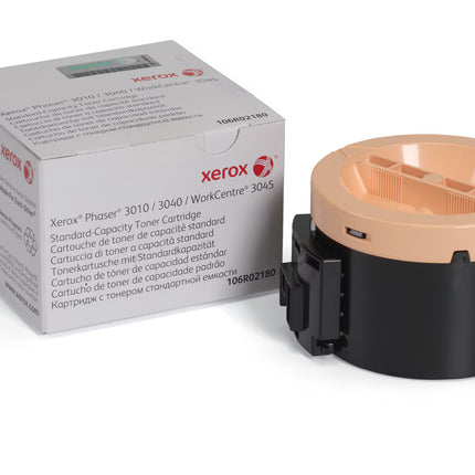 Original Xerox PHASER 3010/3040/WORK CENTRE 3045 Standard Yield Black Toner Cartridge, 106R02180