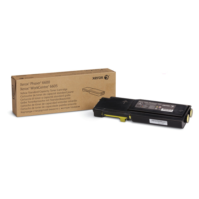 Xerox Phaser 6600 / WorkCentre 6605 Yellow Laser Toner Cartridge, 106R02243