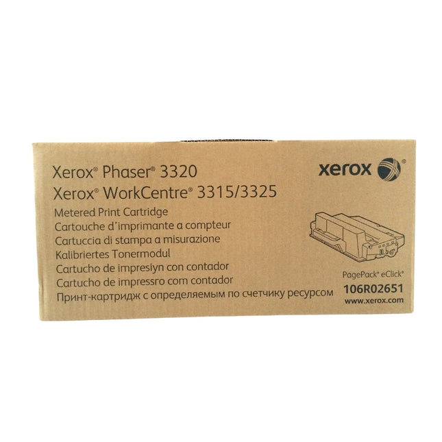 Genuine Xerox Phaser 3320 Black Toner Cartridge, 106R02651 