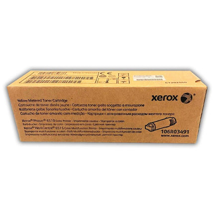 Original Xerox PHASER 6510/6515 High Yield Yellow Toner Cartridge, 106R03491
