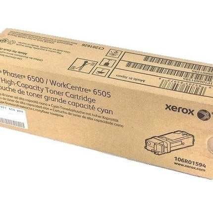 Original Xerox PHASERS 6500/6505 High Yield Toner Cartridge, 106R01594