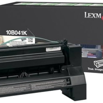 Genuine Lexmark C750 Standard Yield Black Toner Cartridge, 10B041K