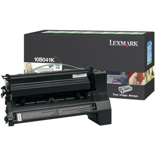 Genuine Lexmark C750 Standard Yield Black Toner Cartridge, 10B041K