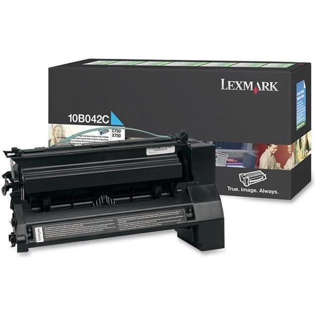 Genuine Lexmark C750 High Yield Cyan Toner Cartridge, 10B042C