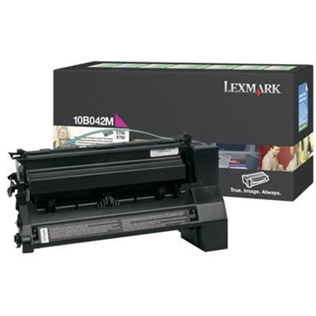 Genuine Lexmark C750 High Yield Magenta Toner Cartridge, 10B042M