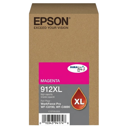 Original Epson 912XL High Yield Magenta Ink Cartridge, T912XL320