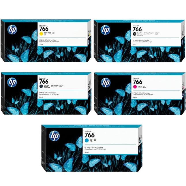 HP 766 Black/Color Ink Cartridge-6 Pack
