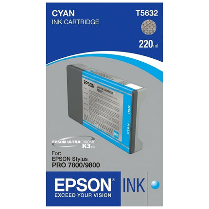 Original Epson T5632 Cyan Ink Cartridge