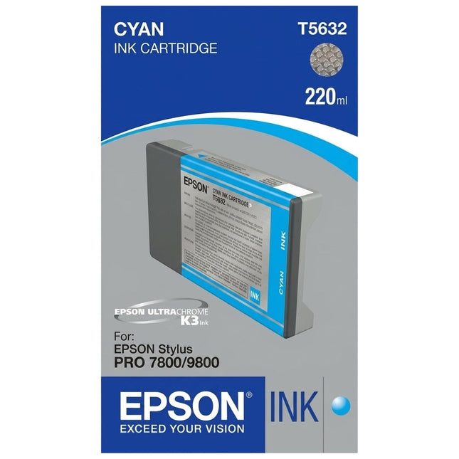Original Epson T5632 Cyan Ink Cartridge