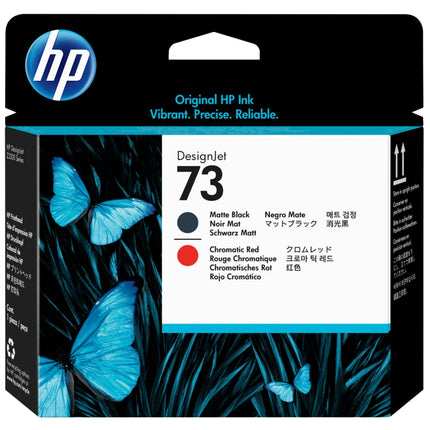 Original HP 73 Matte Black and Chromatic Red (CD949A) Printhead
