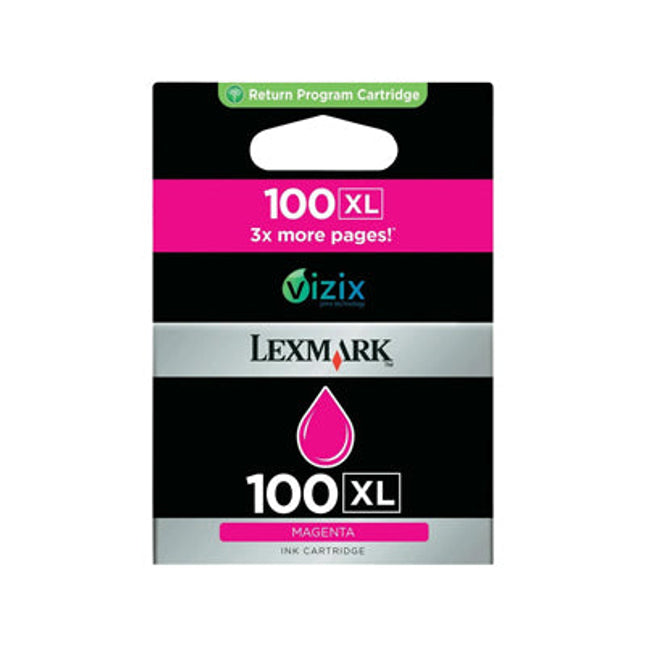 Original Lexmark 14N1070E 100XL Magenta Ink Cartridge