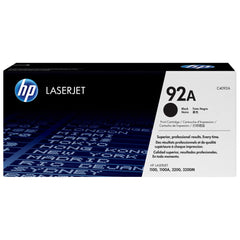 HP 92A Black LaserJet Toner Cartridge, C4092A