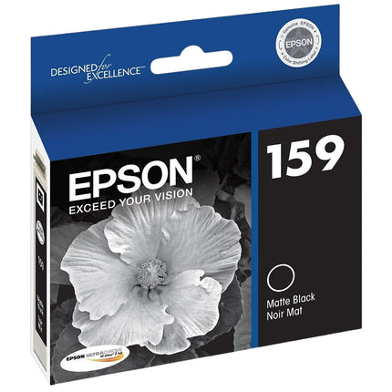 Epson 159 Standard-Yield Matte Black UltraChrome (Hi-Gloss 2) Ink Cartridge, T159820
