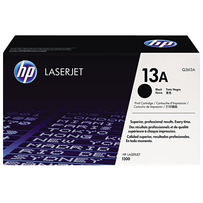 HP 13A Black Laser Toner Cartridge, Q2613A