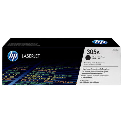 HP 305A Standard Yield Black Toner Cartridge, CE410A