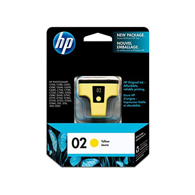 Genuine HP 02 (C8773WN) Yellow Ink Cartridge