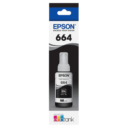 Epson T664 Ultra High-Yield Black Ink Bottle, T664120-S